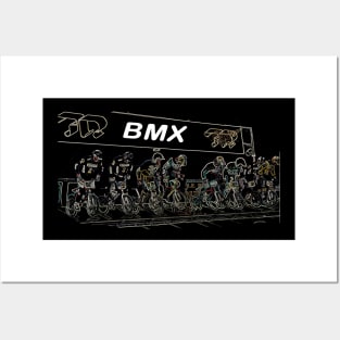 bmx start gate Posters and Art